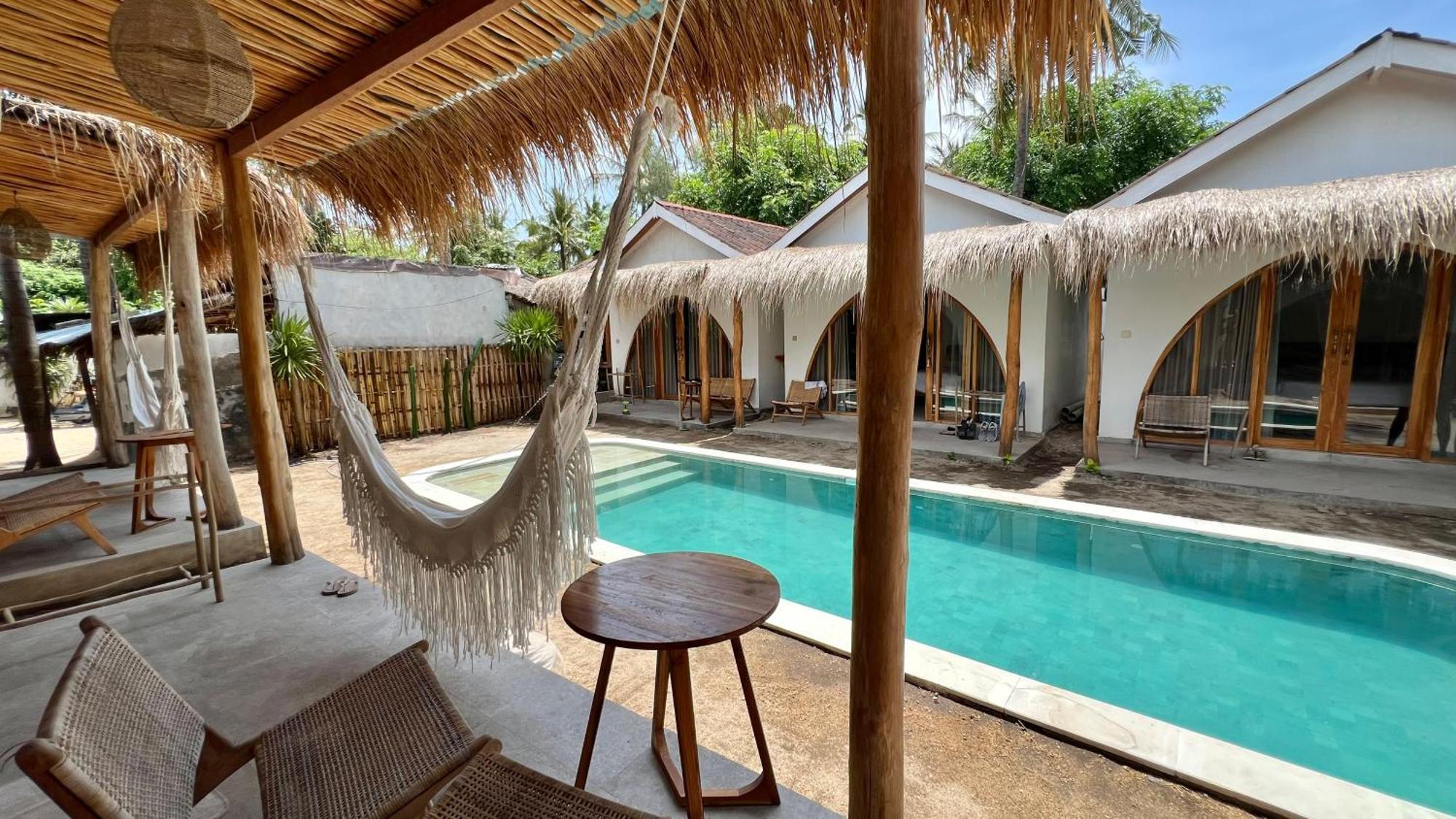 Rumah Canaria Bungalow Gili Trawangan Buitenkant foto