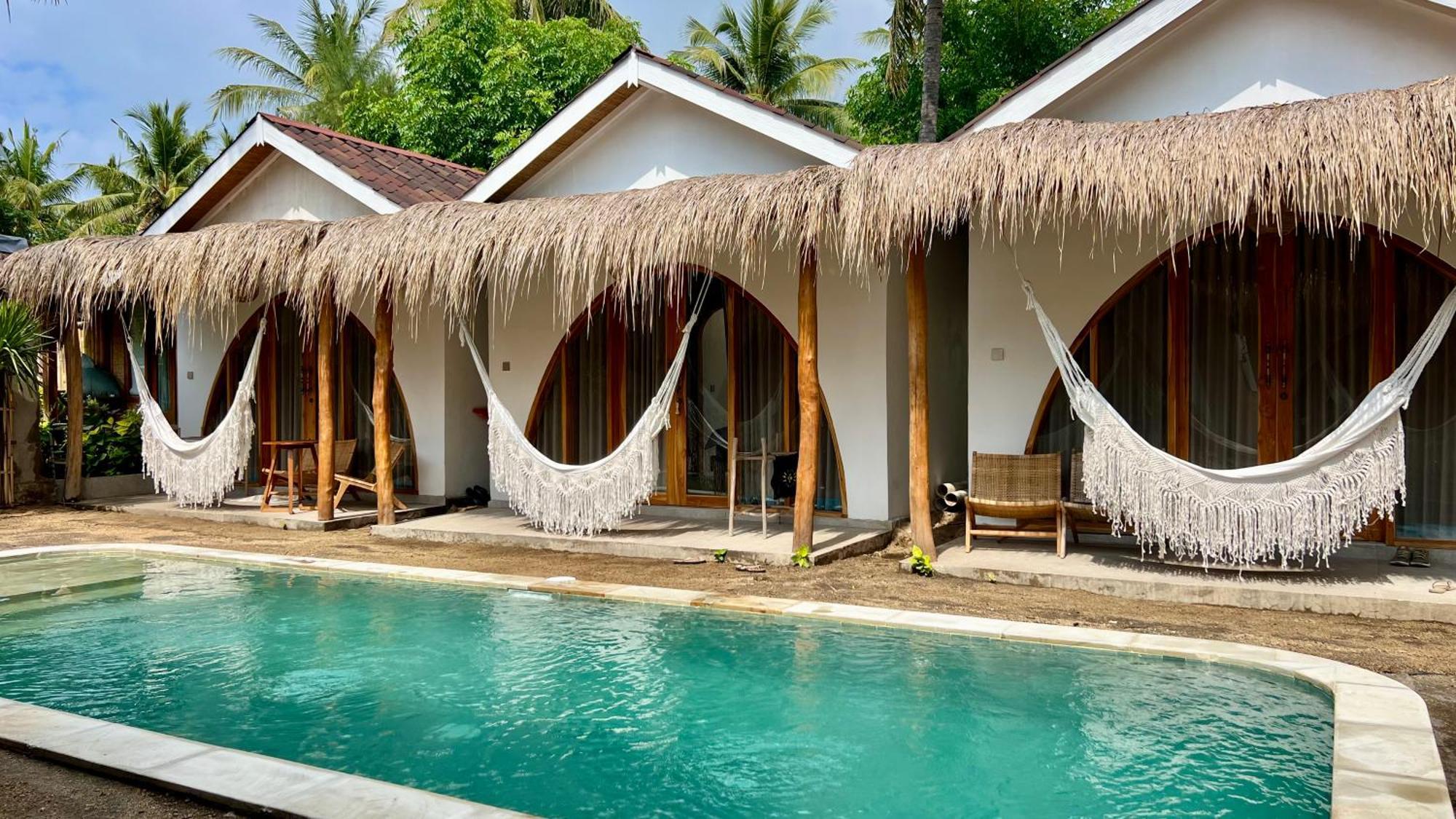 Rumah Canaria Bungalow Gili Trawangan Buitenkant foto