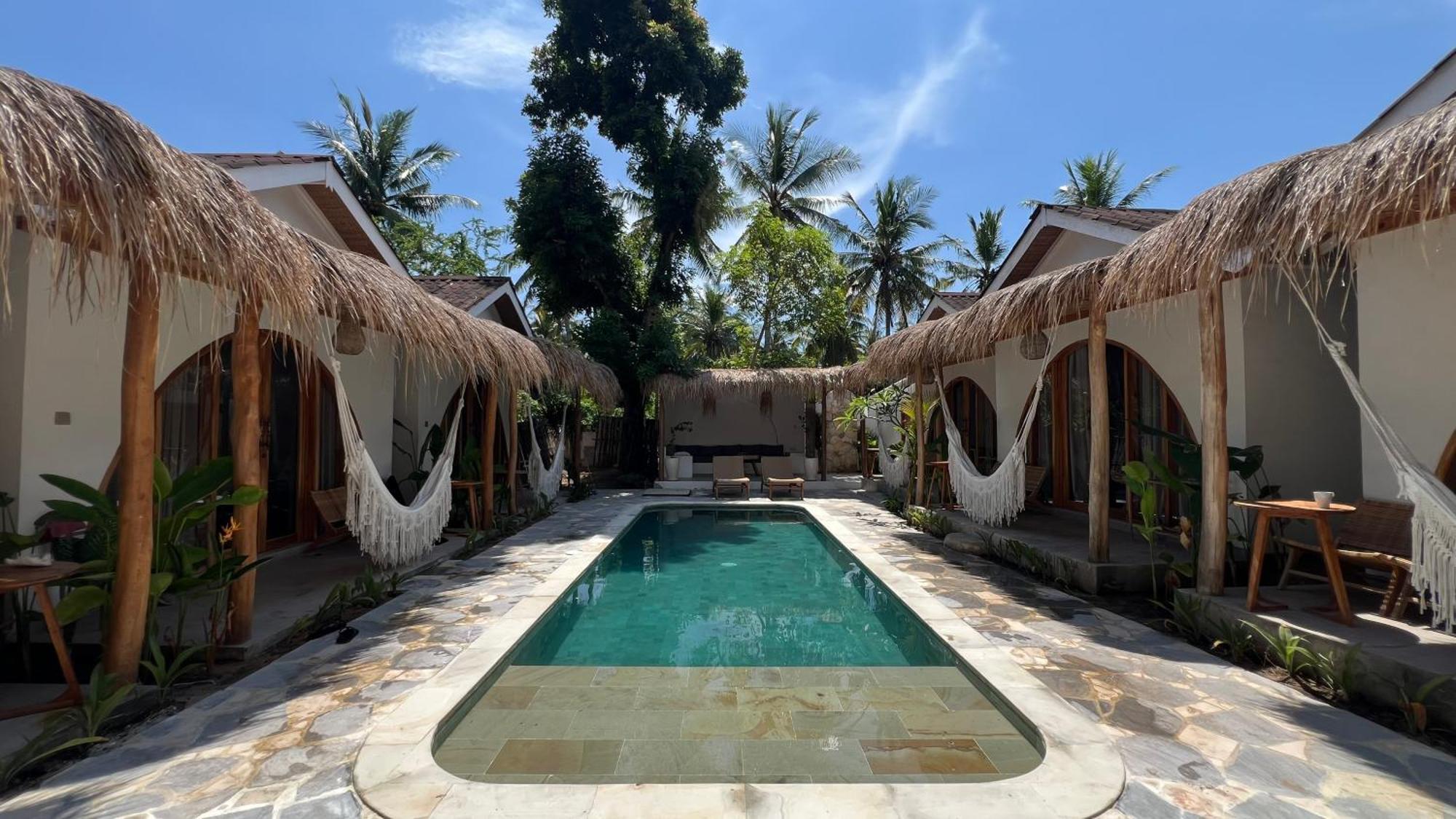 Rumah Canaria Bungalow Gili Trawangan Buitenkant foto